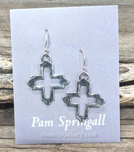 Cross Earrings 453 by Pam Springall